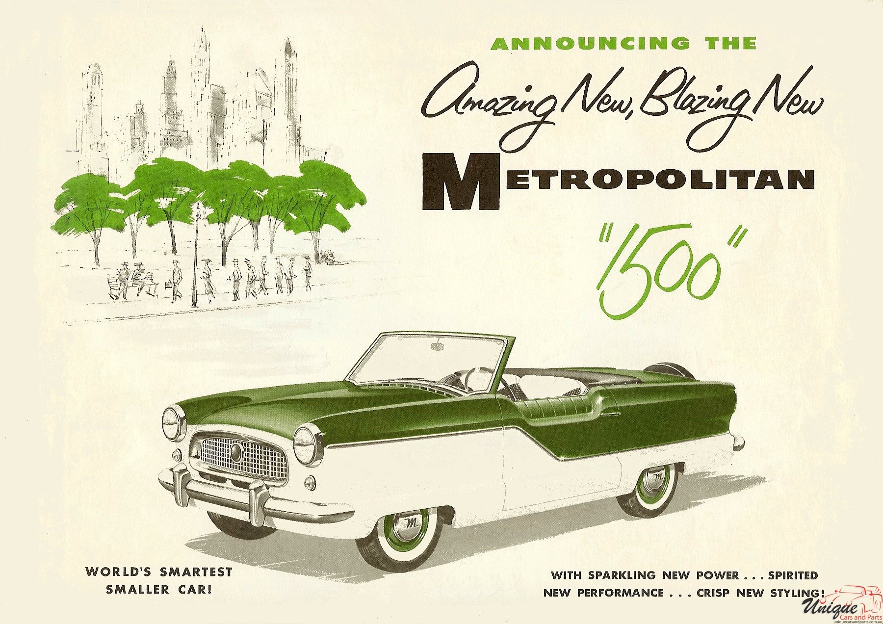 1956 Nash AMC Metropolitan Brochure Page 1